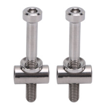 2 pièces de boulons de tige de selle M5x40mm en alliage de titane - Titane