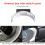 2X ABS+PC Center Console Armrest  Button Trim Cover for   C GLC Class W205 W253 2015-2020 2
