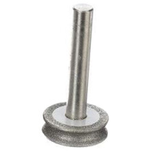 Muela Abrasiva de Diamante Muela Abrasiva para AvióN de Vidrio ChafláN de Borde Recto VáStago de 6 Mm (3 Mm)