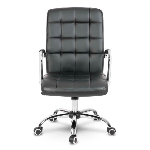 Ergonomischer Bürostuhl aus echtem Leder - Benton Black 2