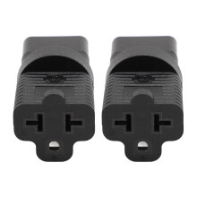 2 pièces d'adaptateur secteur IEC320 C20 vers NEMA 5/15R, 5/20R, 6/15R, 6/20R, 125V