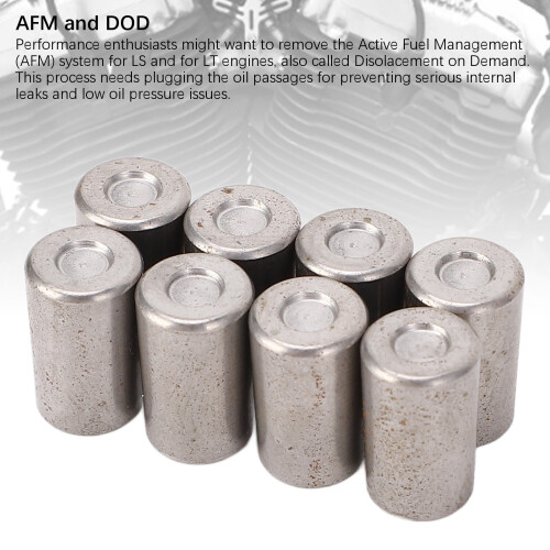 8er-Pack M8 Aluminium Ölblockierstopfen LSX 4.8-6.2 2