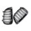 4x Front Kidney Double  Grille Sport Grill Replacement For- E81 E87 E88 1 Series 2004-2007 GLOSS BLACK 8