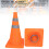 2 pièces Cônes de signalisation pliables, 450 mm orange 9