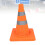 2 pièces Cônes de signalisation pliables, 450 mm orange 5