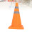 2Pcs Foldable Traffic Safety Cones Orange, Reflective, 450mm 11