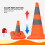 2 pièces Cônes de signalisation pliables, 450 mm orange 4