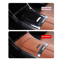 Car Center Control Panel Sticker Trim Cover for C-Class W206 C200 C220 C260 2022-2024 PU Pad Protection