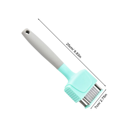 Amaciadora Carne Azul Com De Aço Inoxidável 2