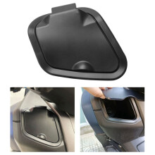 3X Motorfietsen ABS Zijvak Cover Oplader Waterdicht Cap Batterij Zijkap voor Nmax V2 2020-2021 Zwart