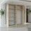 (Oak, 180cm) Winnipeg Modern Sliding Wardrobe 3