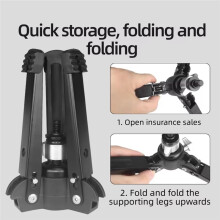 Tabletop Tripod Support Bracket for Professional Monopod Aluminum 3/8Inch Screw Camera Phone Photography Stand Base