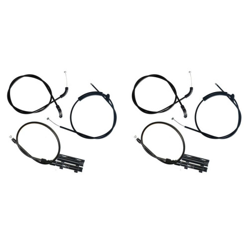 6PCS Engine Hood Release Cable Bowden Cable Kit for  E65 E66 7Er 51237197474