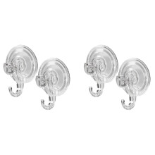 2X Large Transparent Reusable Heavy Duty Vacuum Suction Cup Hook