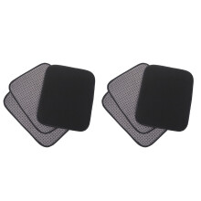 (6-Pack) Microfiber Ground Towel - 8 Inch x 8 Inch Premium Quality Ground Shammy Pad with Easy-Grip Dots