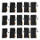 HAWEEL 15-Pack Nylon Mesh Drawstring Storage Pouch Bag - 3.5 x 7.3 Inch Multi Purpose Outdoor Activity Pouch(Black) 1