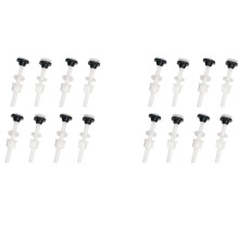 16 Packung Toiletten Tank Kunststoff Schrauben M10 Tank zu Schüssel Wc Toiletten Reparatursätze Befestigungs Schrauben und Dichtungs Satz Pan Kopf