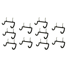 10 Stücke Pegboard Bohrer Halter Hoch Leistungs Haken, Steck Brett Doppel Haken Bohr Bügel Haken für Bohrer, Zubehör, Elektro Werkzeug Usw.