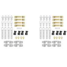 136 Pcs Picture Frame Hanging Hooks for Wall Mount, Photo Hangers Kit, D Ring & Serrated Hooks with Screws