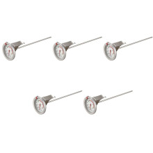 Handliche 8 Zoll Sonde Frittieren Fleisch Truthahn Thermometer mit 2 Zoll Zifferblatt Edelstahl für BBQ Grill Pot Pan Wasserkocher 50 Pan -550  (5