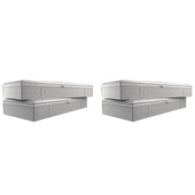 4X Foldable Under Bed Bags Large Under Bed Storage Boxes Thick Breathable Underbed Clothes Storage Bags Organizer