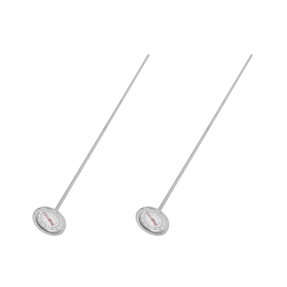 2X Long Stem Compost Soil Thermometer - Fast Response Stainless Steel 20 Inch - Measuring Probe - Fahrenheit and Celsius