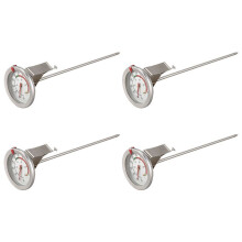 4X Termômetro Prático de 8 Polegadas para Fritar Carne de Peru com Mostrador de 2 Polegadas para Churrasqueira Panela Panela Chaleira 50-550 (1