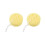 2X Yellow Round Bath Body Shower Soft Sponge W Hanging Loop 1