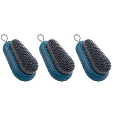 3X Scrub Brush, Quality Durable Soft Laundry Clothes Shoes Scrubbing Brush, Non-Slip Design Household Cleaning Brushes