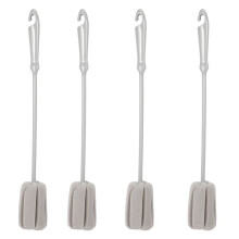 4Pc Sponge Brush Milk Bottle Cup Glass Washing Cleaning Kitchen Cleaner Tools Cup Cleaning Brush Plastic Long Handle