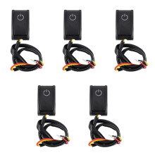 5X Jtron Car Button DIY Paste Type Off/ for Car Reading Lamp/Turn Lights Small Light 12V/200Ma