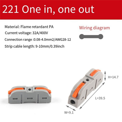 50 Pcs Quick Wire Cable Connector Splicing Multiplex Wire Connector, Quick Compact Cable Connector Grey 1
