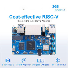 Für Orange Pi RV2 RAM Einplatinencomputer DDR4 8-Core RISC-V 2TOPS AI CPU WiFi PCIE SSD -PC Unterstützt Ubuntu OS 2G