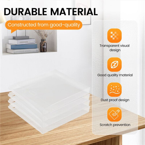Clear CD Display Box Single Music CD Card Storage Protective Case Album Dust Cover C 2