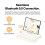 Wireless Keyboard Office Typewriter Mechanical Feel Tablet Universal Retro Round Keycap Notebook Keyboard,A 3