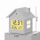 Home Decor House-Shaped Clock Multifunctional Children'S Clock Bedside Clock with Night Light and LCD Display A 9
