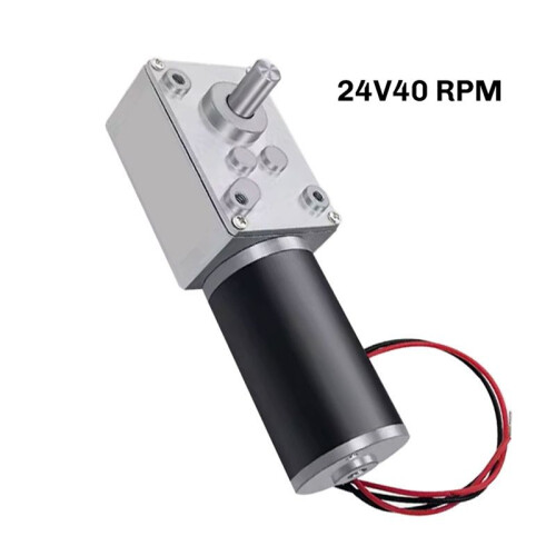 5840-31ZY Turbo Worm Encoder Micro- Reduction Motor Self Locking Speed Control Small Motor 24V 40RPM 2