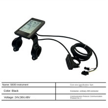 ÉCran LCD S830 24V 36V 48V pour VéLo éLectrique Tableau de Bord de VéLo éLectrique Universel avec PièCes D'éQuitation USB, SM