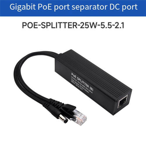 Waveshare PoE Splitter Industrial Gigabit  Interface Power Supply Imported MPS Control Chip Solution Splitter 1
