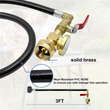 Propane Tank Adapter for 1 Lb. Tanks,Upgraded Propane Refill Adapter Hose, 4 FT/48 Inch Propane Extension Refill Hose