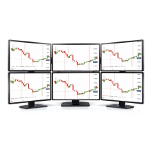 (Hexa monitors (6 x 23") 138" HDMI with stand - Refurbished