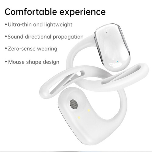-Vertaalheadset, Oorgemonteerde Open Vertaalheadset, 144 Talen, Vertaalheadset, Wit
