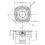 2 Peças 2.75 Polegadas 70.6mm Mid Bass Speaker 4Ω15W Dual Magnetic  Speaker Long Course Rubber 6