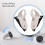 For Meta Quest 3 Controller Covers Lens Cap Light-Blocking, Nose Pad and Face Cover for Quest 3 Accessories White 5