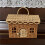 2pcs Small House Rattan Baskets, New Year Gift Baskets, Packaging Boxes, Candy House Woven Gift Baskets 2