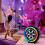 Wireless Speaker Small Car Wheel Shaped Speaker with Led Light Handheld Pocket Size 4