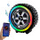 Wireless Speaker Small Car Wheel Shaped Speaker with Led Light Handheld Pocket Size 1