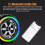 Wireless Speaker Small Car Wheel Shaped Speaker with Led Light Handheld Pocket Size 5