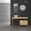 Washroom Kitchen Clock Clock Waterproof Bathroom Clock LCD Digital Display Clock Detector No Punching Clock Black 2