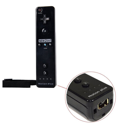 2 In1 Remote Controller Remote Controller Gamepad for   Console Joystick Joypad Black 2